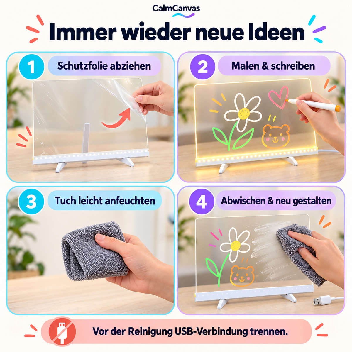CalmCanvas – anleitung – gestaltete Produktabbildung