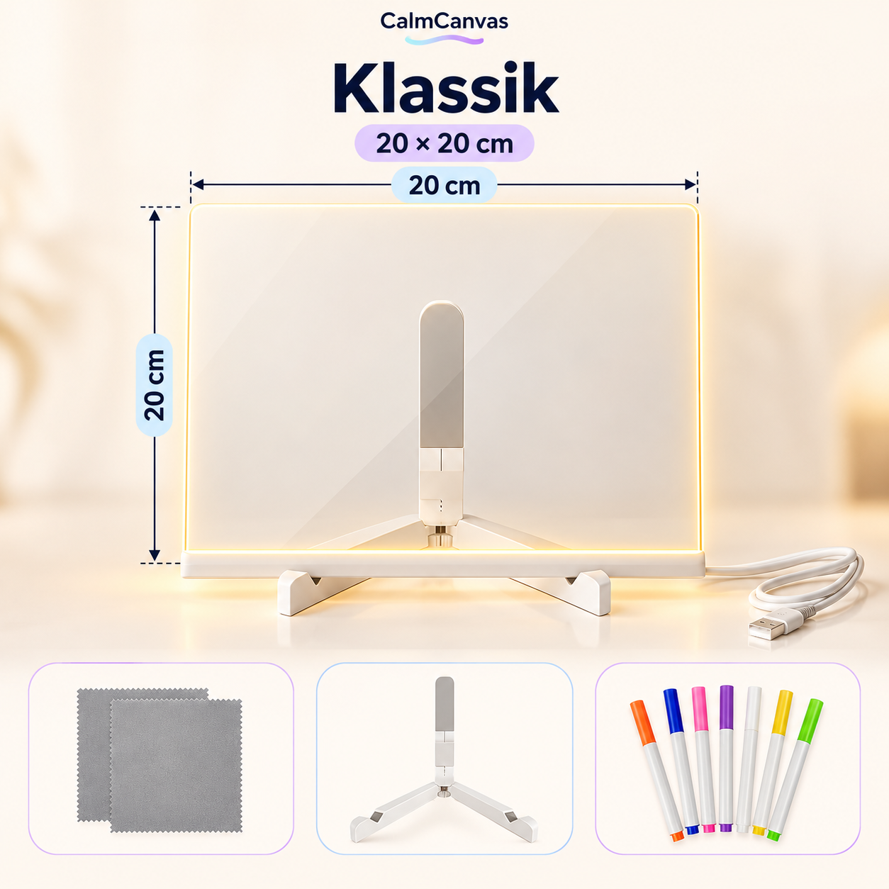 Klassik – 20 × 20 cm