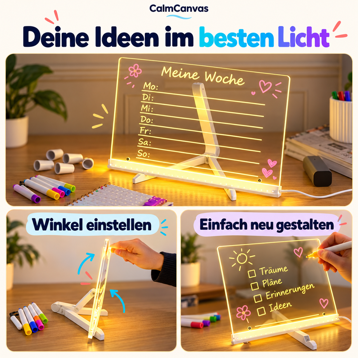 CalmCanvas – wochenplaner – gestaltete Produktabbildung